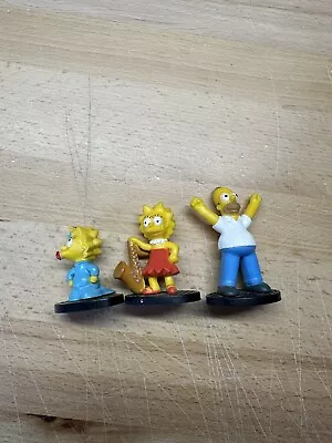 Lot Of 3 2015 The Simpsons Mini Figurine Toys Homer Lisa Maggie Monogram • $14.99