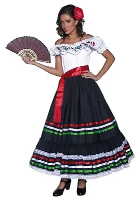 Women's Authentic Western Senorita International Dress Costume SIZE M (Used) • $65.99