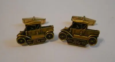 Vintage Ford Model T Cuff Links 1914-1964 Advertising 50 Years Anniversary • $16.09