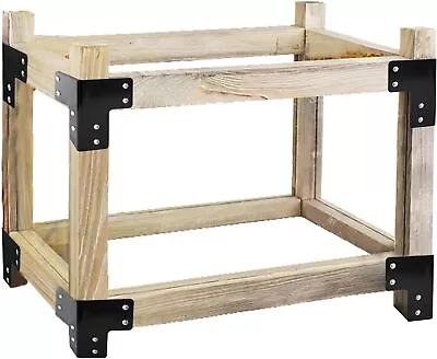 Hottoby Sturdy Steel Corner Brackets 8 Pcs Workbench Shop Multi-Angle Table Kit • $89.99