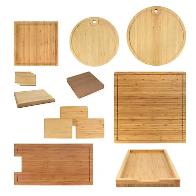 Premium Bamboo Cutting Board Wood - Large Small Thick Handle Options    • $17.95