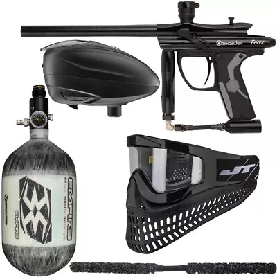 Kingman Spyder Fenix Ultimate Paintball Gun Kit - Black LTR - 68/4500 - Black • $517.79