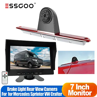 For Mercedes Sprinter VW Crafter 7  HD Monitor Brake Light Reversing Camera 170° • £82.99
