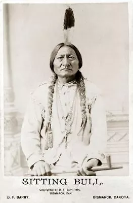 Native American Indian Portrait Sitting Bull 1885 Photo Art Print Picture • £4.50