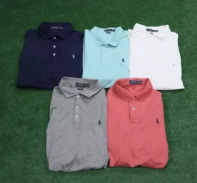 Lot Of 5 Polo Ralph Lauren Short Sleeve Mesh Shirt Polos Men’s Size XL • $99.99