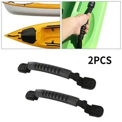 DIY 2PCS Kayak Canoe Boat Side Mount Carry Handle With Bungee Cord Accessories • $13.42