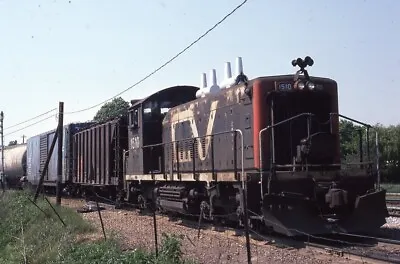 CV 1510 CENTRAL VERMONT Railroad Train Locomotive ST ALBANS VT 1980 Photo Slide • $4.99
