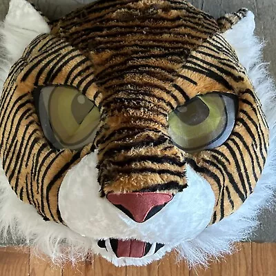 Adult Dan Dee Big Greeter Tiger Cat  Mask Plush Mascot Head /Halloween Costume • $23.65