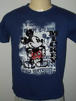 Disney Mickey Mouse World Boxing Heavyweight Championship T-Shirt Men Small • $10.38