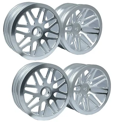 Vintage 2.2“Aluminum Wheels Silver For Team Associated RC10 Worlds Car 1/4  Axle • $143.32