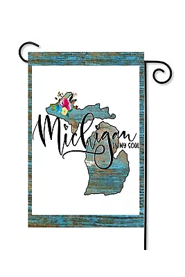 Michigan State Tribute Flag     Garden Flag * Top Quality *Double Sided • $12.95