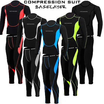 NEW Mens Cycling Compression Activewear Suit Sports Base Layer Tights Under Tops • $29.99