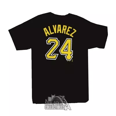 Pedro Alvarez Pittsburgh Pirates Youth Majestic MLB Black Name & Number T-Shirt • $7.15