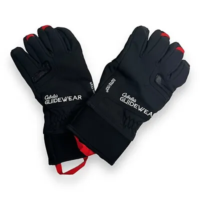 Cabelas Gloves Size Small Black Gore-Tex Leather Grip Hunting Ski Winter Games • $39.97