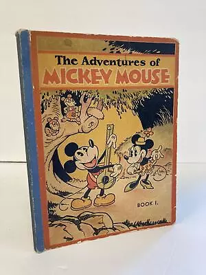 Walt Disney Studio / THE ADVENTURES OF MICKEY MOUSE BOOK I 1st Edition 1931 • $450