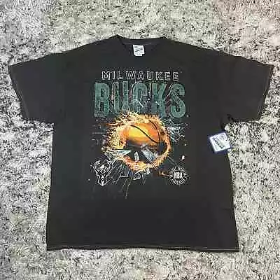 '47 Brand Milwaukee Bucks Unisex Vintage Tubular Tshirt Charcoal NWT  • $24.97