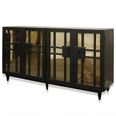 Sideboard With Four Mirrored Doors In Art Deco Style-40 Inches Tall And 80 • $2599.99