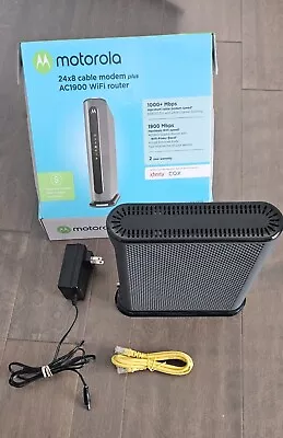 Motorola 24x8 Cable Modem Plus Ac1900 Wifi Router MG7700 • $50