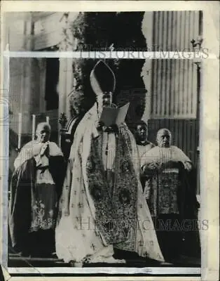 1932 Press Photo Pope Pius XI Holds Mass At St. Peter's In Vatican City • $19.99