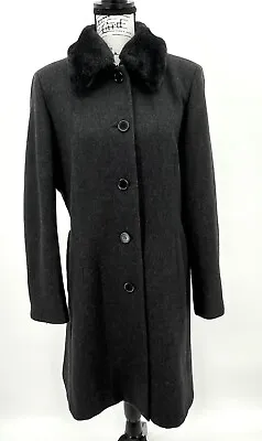 Vintage Donny Brook Women's 100% Wool Coat Made In Russia Size 14 • $60