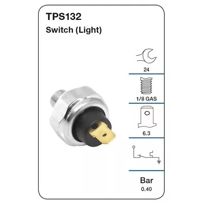 Tridon Engine Oil Pressure Switch FOR DAEWOO MATIZ 99-04 F8 TPS132 • $9