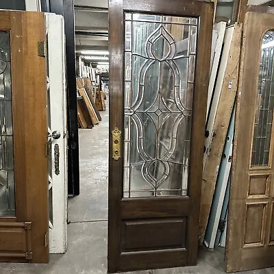 Leaded Glass Entry Door / Sliding Door  83X30x1-3/4 • $899