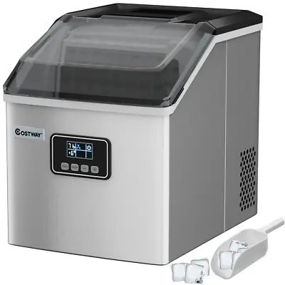 Countertop Ice Maker Portable Cube Machine 22KG/24H With LCD Display • £216.58