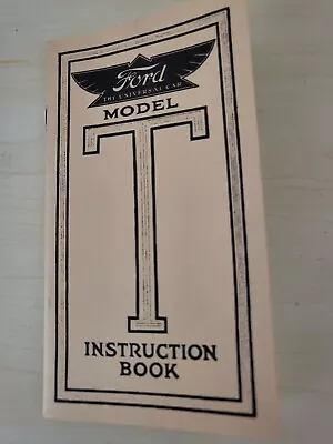 1900-1913 MODEL T FORD Instruction Manual  New • $10.66