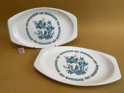 J&G Meakin Studio Sumatra Set Of 2 Sandwich Plates Vintage 70's Retro Dining • £4.99