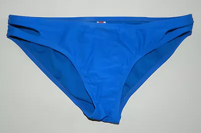 APOLLO SWIMWEAR Juniors BLUE BLACK Strappy Side BIKINI BOTTOMS* M • $9.99