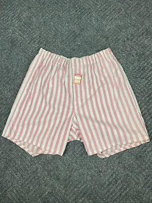 Vintage Well Bred Boxers Mens Medium Striped Pink Adult NOS • $20