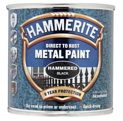 Hammerite - Hammered Direct To Rust Metal Paint - All Colours - All Sizes • £11.88