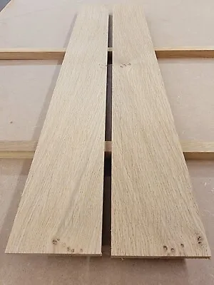 EUROPEAN OAK BOARD SOLID PLANK HARDWOOD (KILN DRIED) 90mm X 10mm X 700mm (4601) • £28