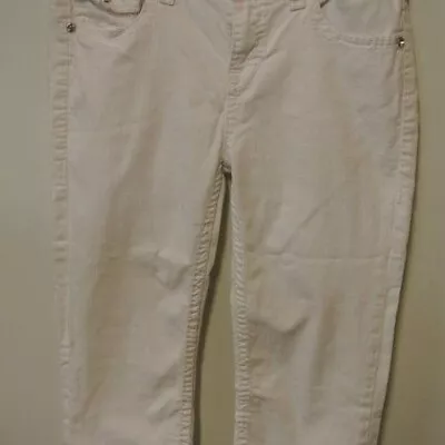 LA Idol White Denim Jeans  Bejeweled Large Rhinestones  Size 13 • $7