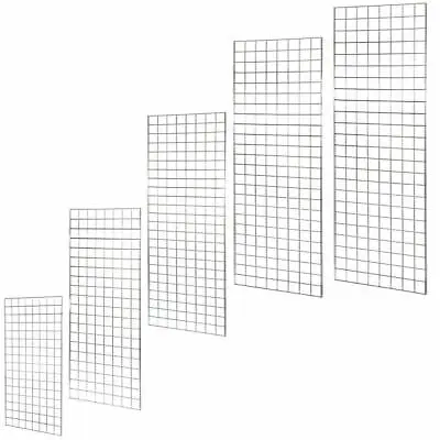 New Heavy Duty Grid Mesh Wall Mesh Chrome Display Panel Retail Shop Display • £48.64