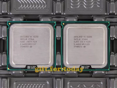Lot Of 2 Pcs Original Intel Xeon X5355 2.66 GHz LGA 771 Quad-Core Processor CPU • $25.46