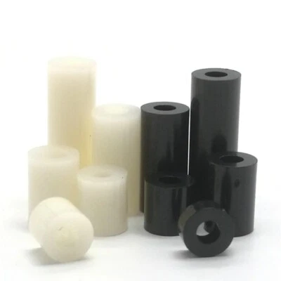 £3.78 • Buy M4 Black Or White Nylon Round Spacer Standoff Washers 1-15mm Length