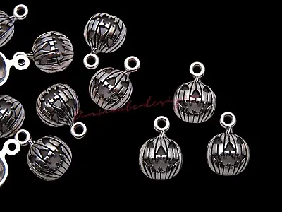£2.09 • Buy 15 Pcs Tibetan Silver Halloween Pumpkin Charms 16mm Craft Beading Jewellery H191
