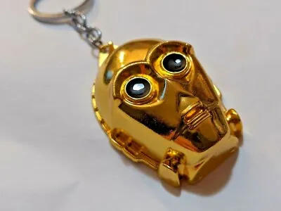 STAR WARS  Key Chain C3PO Figurine Gold Convention Series 3d Cosplay Collectible • $7.49