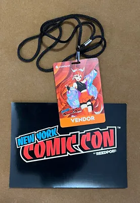 NYC New York COMIC CON 2022 Vendor Credentials Passes Lanyard • $29.99