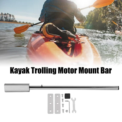 $67.82 • Buy Stainless Kayak Trolling Motor Mount Bar Canoe Fishing Universal W/Hardware H5S4
