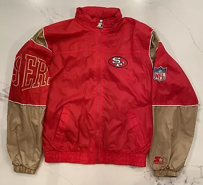 Vintage Starter Windbreaker San Francisco 49ers Extra Large 90s XL Niners • $69.99