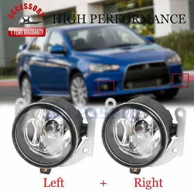 8321A198 Pair Front Fog Light Lamp For Mitsubishi Lancer Sportback 2.0 2.4 08-15 • $61.75