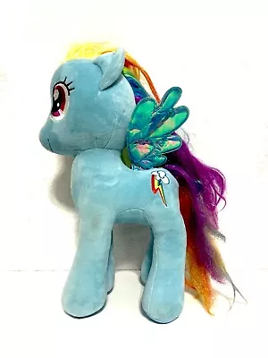 Lg TY My Little Pony Sparkle RAINBOW DASH 16  Stuffed Toy Plush PEGASUS Wings • $14