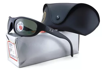 $119.95 • Buy New Ray-Ban RB4033 Sunglasses | Matte Black / Polarized Green Classic G-15 Lens