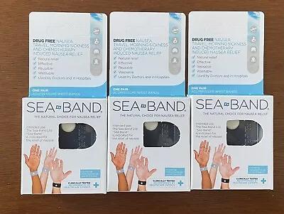 3 Pack Sea Band Anti Nausea Acupressure Wristband For Motion Or Morning Sickness • $24