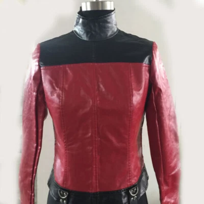 $45.89 • Buy PU Leather Asylum Straight Jacket Body Harness Armbinder Clubwear Costume USA