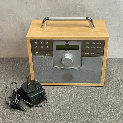 £24.95 • Buy Dual DAB/FM Portable Radio, Wood/Wooden, With Power Supply, DDAB-1, Good Working