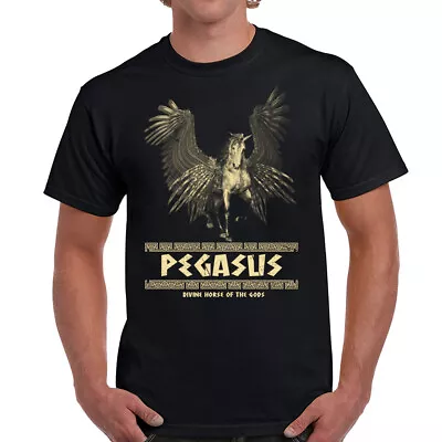 Pegasus T-shirt Divine Horse Of The God's Greek Mythology Heracles Birthday Gift • £13.49