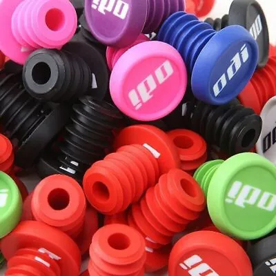 1-Pair ODI Push-In Bike Handlebar End Plugs / Caps Fits Flanged Flangeless Grips • $15.83